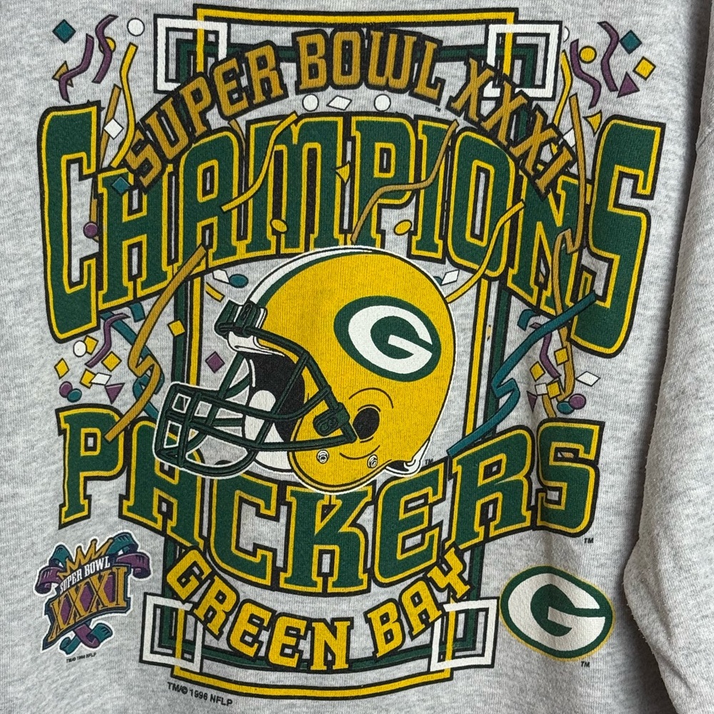Vintage Green Bay Packers Super Bowl Crewneck Sweatshirt – XL - Picture 2 of 8